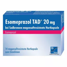 ESOMEPRAZOL TAD 20 mg για καούρα msr σκληρές κάψουλες, 14 τεμ