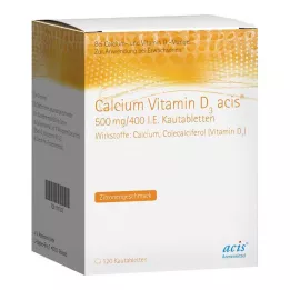 CALCIUM VITAMIN D3 acis 500 mg/400 I.E μασώμενα δισκία, 120 τεμ