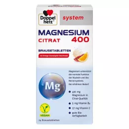 DOPPELHERZ Αναβράζοντα δισκία Magnesium 400 Citrate system, 24 τεμ
