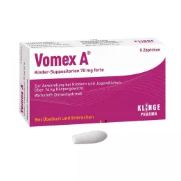 VOMEX A Παιδικά υπόθετα 70 mg forte, 5 τεμ