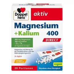 DOPPELHERZ Magnesium+Potassium DIRECT Σακουλάκια μερίδας, 20 τεμ