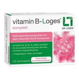 VITAMIN B-LOGES ολόκληρα επικαλυμμένα με λεπτό υμένιο δισκία, 120 τεμ