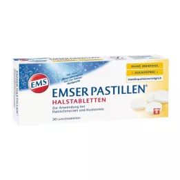 EMSER Παστίλιες χωρίς μενθόλη χωρίς ζάχαρη, 30 τεμ