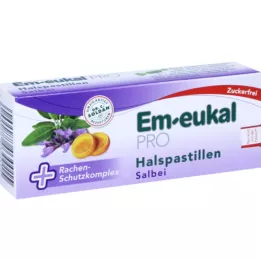 EM EUKAL PRO Παστίλιες από φασκόμηλο, χωρίς ζάχαρη, 30 τεμ