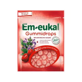 EM-EUKAL Wild Cherry-Sage Gummies με διατήρηση ζάχαρης, 90 γρ