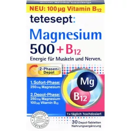 TETESEPT Magnesium 500+B12 Depot Tablets, 30 τεμ