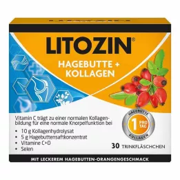 LITOZIN Μπουκάλι κατανάλωσης Rosehip+Collagen, 30X25 ml