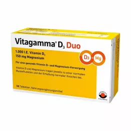 VITAGAMMA D3 Duo 1.000 IU Vitamin D3 150mg Magnes.NEM, 50 τεμ