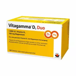 VITAGAMMA D3 Duo 1.000 I.E Vitamin D3 150mg Magnes.NEM, 100 τεμ