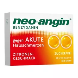 NEO-ANGIN Βενζυδαμίνη οξύ πονόλαιμο λεμόνι, 20 τεμ