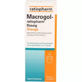MACROGOL-ratiopharm υγρό πορτοκαλί, 250 ml