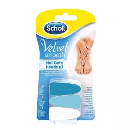 SCHOLL Βελούδινα λεία εξαρτήματα περιποίησης νυχιών, 1 τεμάχιο