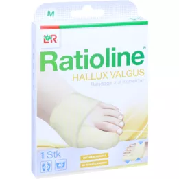 RATIOLINE Επίδεσμος Hallux valgus για διόρθωση μεγέθους M, 1 τεμάχιο
