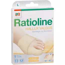 RATIOLINE Επίδεσμος Hallux valgus για διόρθωση μεγέθους L, 1 τεμάχιο