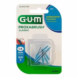 GUM Ανταλλακτικά βουρτσάκια Proxabrush Classic 1,6 mm, 8 τεμάχια