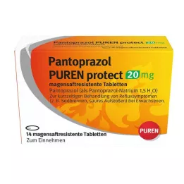 PANTOPRAZOL PUREN προστατεύει 20 mg γαστροανθεκτικά δισκία, 14 τεμ