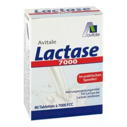 LACTASE 7.000 FCC δισκία σε δοσομετρητή, 80 τεμ