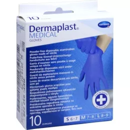 DERMAPLAST MEDICAL Unt.Handsch.unster.pf.Gr.S 6-7, 10 τεμ