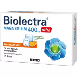 BIOLECTRA Magnesium 400 mg ultra πόσιμο πορτοκάλι, 10 τεμ