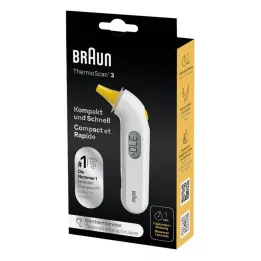 BRAUN THERMOSCAN 3 υπέρυθρα θερμόμετρα αυτιού, 1 τεμ