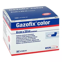 GAZOFIX επίδεσμος στερέωσης χρώματος συνεκτικός 6 cmx20 m μπλε, 1 τεμ