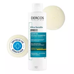 VICHY DERCOS υπερευαίσθητο σαμπουάν για ξηρό τριχωτό της κεφαλής, 200 ml