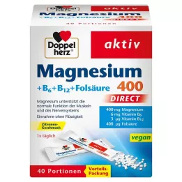 DOPPELHERZ Magnesium+B Vitamins DIRECT Πέλλετ, 40 τεμ