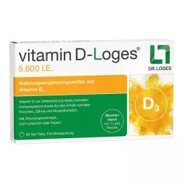VITAMIN D-LOGES 5.600 IU Weekly Depot μασώμενα δισκία Οικογενειακή συσκευασία, 60 τεμ