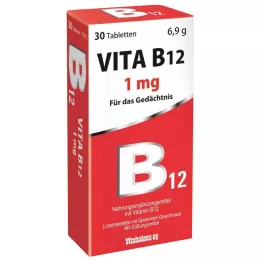 VITA Β12 Παστίλιες με γεύση μέντας 1 mg, 30 τεμ