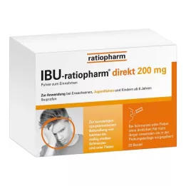 IBU-RATIOPHARM άμεση σκόνη 200 mg για στοματική χρήση, 20 τεμ