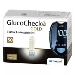 GLUCOCHECK GOLD Ταινίες μέτρησης γλυκόζης αίματος, 50 τεμ