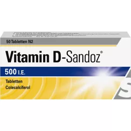 VITAMIN D SANDOZ 500 IU δισκία, 50 τεμ