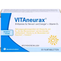 VITANEURAX Βιταμίνες Β + επικαλυμμένα με λεπτό υμένιο δισκία D3, 30 τεμ