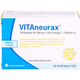 VITANEURAX Βιταμίνες Β + επικαλυμμένα με λεπτό υμένιο δισκία D3, 90 τεμ