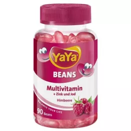 YAYA BEANS Μασώμενα Δισκία Raspberry Zinc and Iodine, 90 τεμ