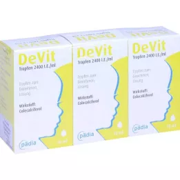 DEVIT Σταγόνες 2400 IU/ml Πόσιμες σταγόνες, 3Χ10 ml