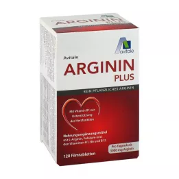 ARGININ PLUS Βιταμίνη Β1+Β6+Β12+Φολικό οξύ επικαλυμμένα με λεπτό υμένιο δισκία, 120 τεμ