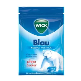 WICK BLAU Μπομπονιέρες μενθόλης χωρίς σακουλάκι ζάχαρης, 72 γρ