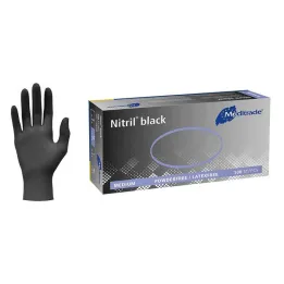 Μαύρο Nitrile Unt.Glove μη αποστειρωμένο χωρίς πούδρα μέγεθος XL, 100 τεμάχια