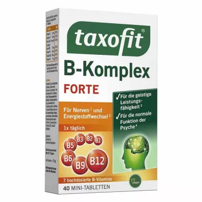 TAXOFIT Ταμπλέτες B-complex, 40 τεμ TAXOFIT Ταμπλέτες B-complex, 40 τεμ