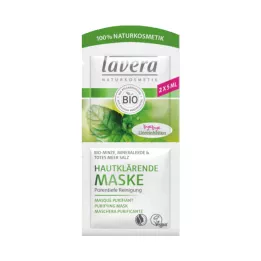 LAVERA μάσκα καθαρισμού δέρματος μέντα, 2X5 ml