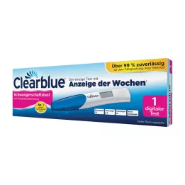CLEARBLUE Τεστ εγκυμοσύνης με προσδιορισμό εβδομάδας, 1 τεμ
