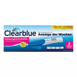 CLEARBLUE Τεστ εγκυμοσύνης με προσδιορισμό εβδομάδας, 2 τεμ