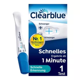 CLEARBLUE Τεστ εγκυμοσύνης ταχείας ανίχνευσης, 1 τεμ