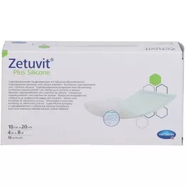 ZETUVIT Plus Σιλικόνη αποστειρωμένη 10x20 cm, 10 τεμάχια