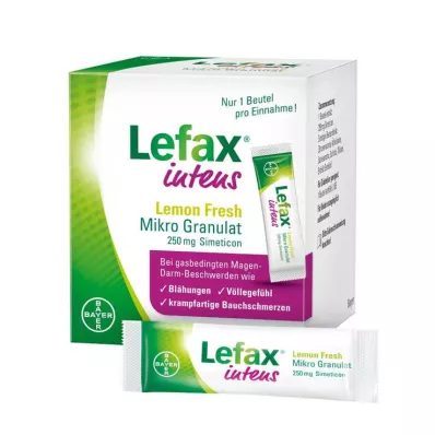 LEFAX intens Lemon Fresh Micro Granul.250 mg Sim., 50 τεμ