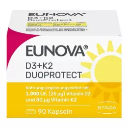 EUNOVA DuoProtect D3+K2 1000 IU/80 μg κάψουλες, 90 τεμ