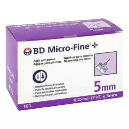 BD MICRO-FINE+ Βελόνες στυλό 0,25x5 mm, 100 τεμ