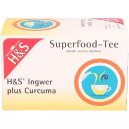 H&amp;S Σακούλα φίλτρου Ginger plus turmeric, 20X1,25 γρ