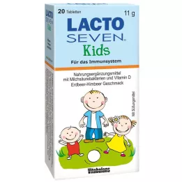 LACTO SEVEN Παιδικά ταμπλέτες με γεύση φράουλα-βατόμουρο, 20 τεμ